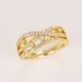 Cao Shi's New with Multi layer Hollow Copper Set Zircon Ring Luxury Creative Design Jewelry_ipsvogv.com