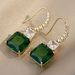 Cao Shi's earrings are fashionable, elegant, personalized, geometric, square, and diamond earrings for women_ipsvogv.com