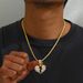 Minimalist fashionable OL American hip-hop necklace for men personalized inlay and niche design, Cuban chain with a_ipsvogv.com