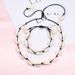 Hawaiian style woven jewelry set shell necklace handmade bracelet clavicle chain anklet bracelet beach spot_ipsvogv.com