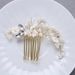 Jewelry & Accessories Bridal Handmade Pearl Flower Hair Comb Golden Wedding Dress Accessories Headdress Bridal Jewelry_ipsvogv.com
