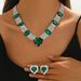 Jewelry Fashion Accessories Party Women's Heart Necklace And Earring Set_ipsvogv.com