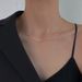 S Silver Snake Bone Chain Necklace For Women With Cold Indifferent Style, Naked Light Luxury And High Grade Feeling,_ipsvogv.com