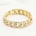 Hot Selling Full Cuban Bracelet Hip Hop Fashion Inlaid Diamond Disco Punk Accessories For Men And Women_ipsvogv.com