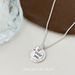Han Jian Decoration Korean Ins Style Minimalist Collarbone Chain S Pure Silver Only You Round Brand Heart Key Necklace_ipsvogv.com