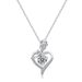 Heart Rose Moissanite Pendant S925 Sterling Silver Necklace Pendant Women's Light Luxury Small Love Valentine's Day Gift For Girlfriend_ipsvogv.com