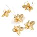 Fashion Exaggerated Metal Irregular 3D Large Flower Pearl Women's Necklace And Earring Jewelry Set_ipsvogv.com