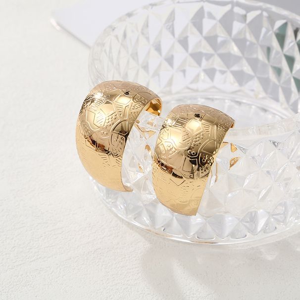 Circle Simple Personality Fashion Minimalist Style C-shaped Hoop Stud Earrings For Women_ipsvogv.com