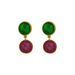 New style women's with personalized inlaid glass, niche geometry, high-end feeling, earrings, versatile earrings_ipsvogv.com