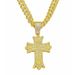 Hip Hop Cross Full Diamond Personalized Necklace Trendy Men's Pendant Accessories_ipsvogv.com