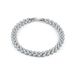 Unisex fashion copper inlaid AAA zircon full diamond ladies crystal Roman bracelet_ipsvogv.com