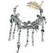 Ruoxi Medieval Vintage Fragrant Bow, Glass Pearl, Western High Grade French Antique Exaggerated Necklace_ipsvogv.com