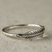 New Product Plated With Thai Silver, Used Feather Engagement Ring, Simple Accessory_ipsvogv.com