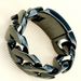 Black 32mm Man's Heavy Weight Bling Massive 316L Stainless Steel Bracelet_ipsvogv.com