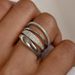 Cao Shi Simple Plain Ring Four Piece Set With Zircon Classic Jewelry For Engagement And Wedding Rings_ipsvogv.com