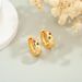 Retro five pointed star colored zirconium earrings for women light luxury high end autumn and winter fashion circle female earrings copper ear jewelry_ipsvogv.com