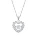 smart Love Moissanite Pendant S925 Silver Inlaid Brilliant Moissanite Clavicle Pendant Light Luxury Fashion_ipsvogv.com