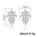 Cao Shi's New Super Zirconia Horse Eye Drill Sparkling Crystal Creative Leaf Women's Earrings_ipsvogv.com