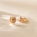 Animal owl ear buckles inlaid with zircon exquisite small earrings copper plated K real gold unique design niche earrings_ipsvogv.com