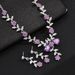 Yiwu Bride Rhinestone Crystal Necklace And Earring Set For Women's Banquet Outfit_ipsvogv.com