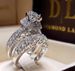 Cao Shi Layer Micro Zircon Set Luxury Party Hand With Hollow Design Double Ring_ipsvogv.com