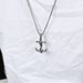 Titanium steel skull anchor necklace hiohip niche personality wear stainless steel pendant pendant_ipsvogv.com