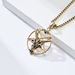 Retro style Satan goat pentagram titanium steel pendant personality trend wear necklace pendant_ipsvogv.com