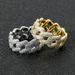 Men's Jewelry Hip Hop Ring Zircon Cuban Chain Ring Copper Micro Inlaid Zircon Hip Hop Ring Personality Trend_ipsvogv.com