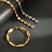 Hip Hop Unisex Bracelet Niche Versatile Punk Geometric Hand Jewelry Coffee Bean Chain Buckle Accessories_ipsvogv.com
