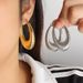 Women's Jewelry Geometric U Shaped Hollow Large Earrings Personality Exaggerated Simple Golden Earrings Trendy Earrings_ipsvogv.com