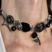 Original Thorn Rose Chinese Velvet Flower Titanium Steel Necklace Punk High End Heavy Duty Niche Button Necklace Clavicle Chain_ipsvogv.com
