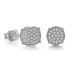 popular full diamond hip hop men's earrings Micro inlaid zircon electroplated round earrings_ipsvogv.com