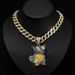 Hip-Hop High-Quality Design Sense Alloy Full Diamond Cartoon Character 3D Pendant Nationwide_ipsvogv.com