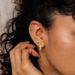 Unisex Fashion All Match Geometric Earrings Copper Plated With Real Gold Micro Inlaid Zircon Fashionable Women's Round Earrings Ear Buckles_ipsvogv.com