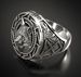 hot selling retro wolf totem Thai silver ring Nordic mythology Viking warrior wolf head men's ring_ipsvogv.com