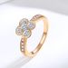 S925 Silver Ring For Women New Classic Fashion Four Leaf Clover Moissanite Diamond Ring Finger Ring_ipsvogv.com