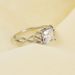 Celtic Knot Square Zircon Plated White Gold Ring Classic Simple Engagement Women's Ring_ipsvogv.com