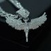 Unisex Goddess Angel Wings Alloy Pendant Personality Full Diamond Men And Women Rap Same Necklace_ipsvogv.com