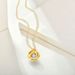 Ins style 14k golden rose zircon earrings earrings necklace pendant female S925 sterling silver jewelry set_ipsvogv.com
