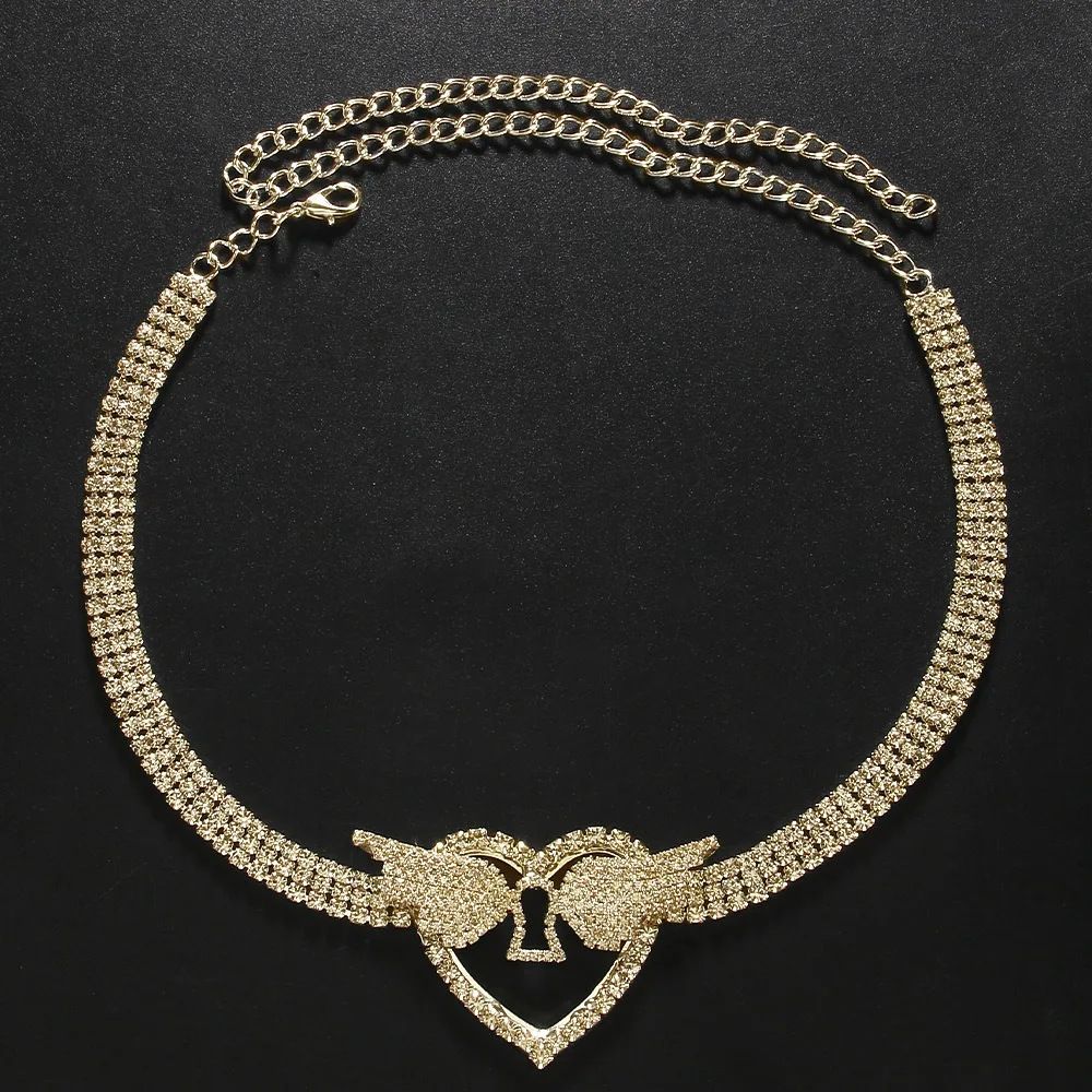 New Diamond-encrusted Angel Wings Necklace Niche High-end Sense Rhinestone Love Collarbone Chain European And American Necklace_ipsvogv.com