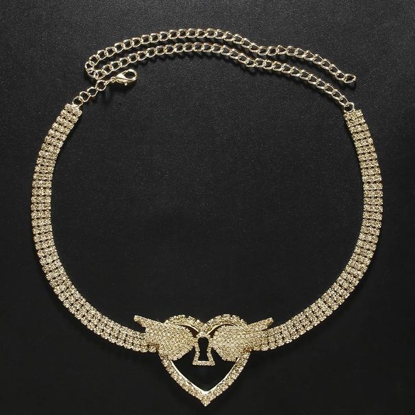 New Diamond-encrusted Angel Wings Necklace Niche High-end Sense Rhinestone Love Collarbone Chain European And American Necklace_ipsvogv.com