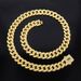 Unisex 12mm New Spring Buckle Alloy Necklace Men's Cool Jewelry Personality Hip Hop Style Cuban Chain_ipsvogv.com