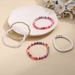 Bohemian Candy Color Ethnic Style Colorful Soft Pottery Rice Pearl Bracelet Love 5-piece Set_ipsvogv.com