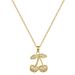 Cherry 【 】 Zircon Light Luxury Charm Gorgeous Full Diamond Necklace Women's Versatile Clavicle Titanium Steel Chain 【 】_ipsvogv.com