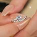 New Product S Pure Silver Inlaid Mosang Starry Sky Trail Diamond Light Luxury Ring Set_ipsvogv.com