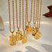 Hip Hop Square Necklace Round Brand Fashion Necklace Six Pointed Star Pendant Stainless Steel Necklace Clavicle Chain_ipsvogv.com
