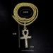 Environmentally Friendly Alloy Pendant Jewelry, Tennis Necklace, Men's Street Rap Full Diamond Cross Jewelry_ipsvogv.com