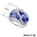 Cao Shi's New Recommendation Luxury Group Set Blue Zircon Hollow Out Ring For Women, Ball And Party Accessories_ipsvogv.com