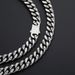 Stainless Steel Engraved Necklace Jewelry Cuban Ins Style Fashion Hip Hop Titanium Steel Men's Chain_ipsvogv.com