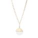 Wind Light Luxury Simple Round Card Pendant Necklace Personalized Trend Thick Collar Chain Female_ipsvogv.com
